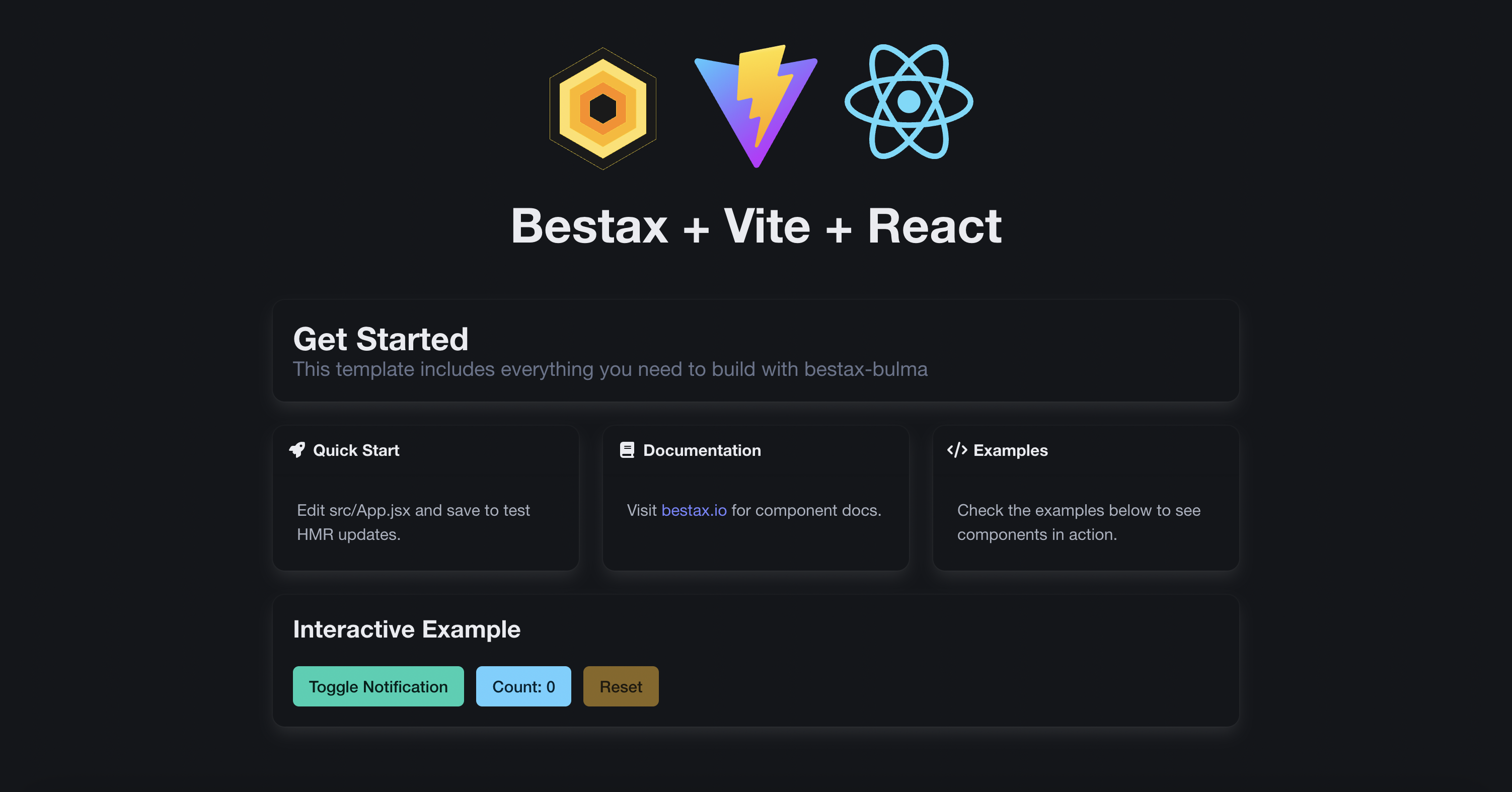 Wow you made this react app with bestax-bulma, the easiest way to create a bulma app